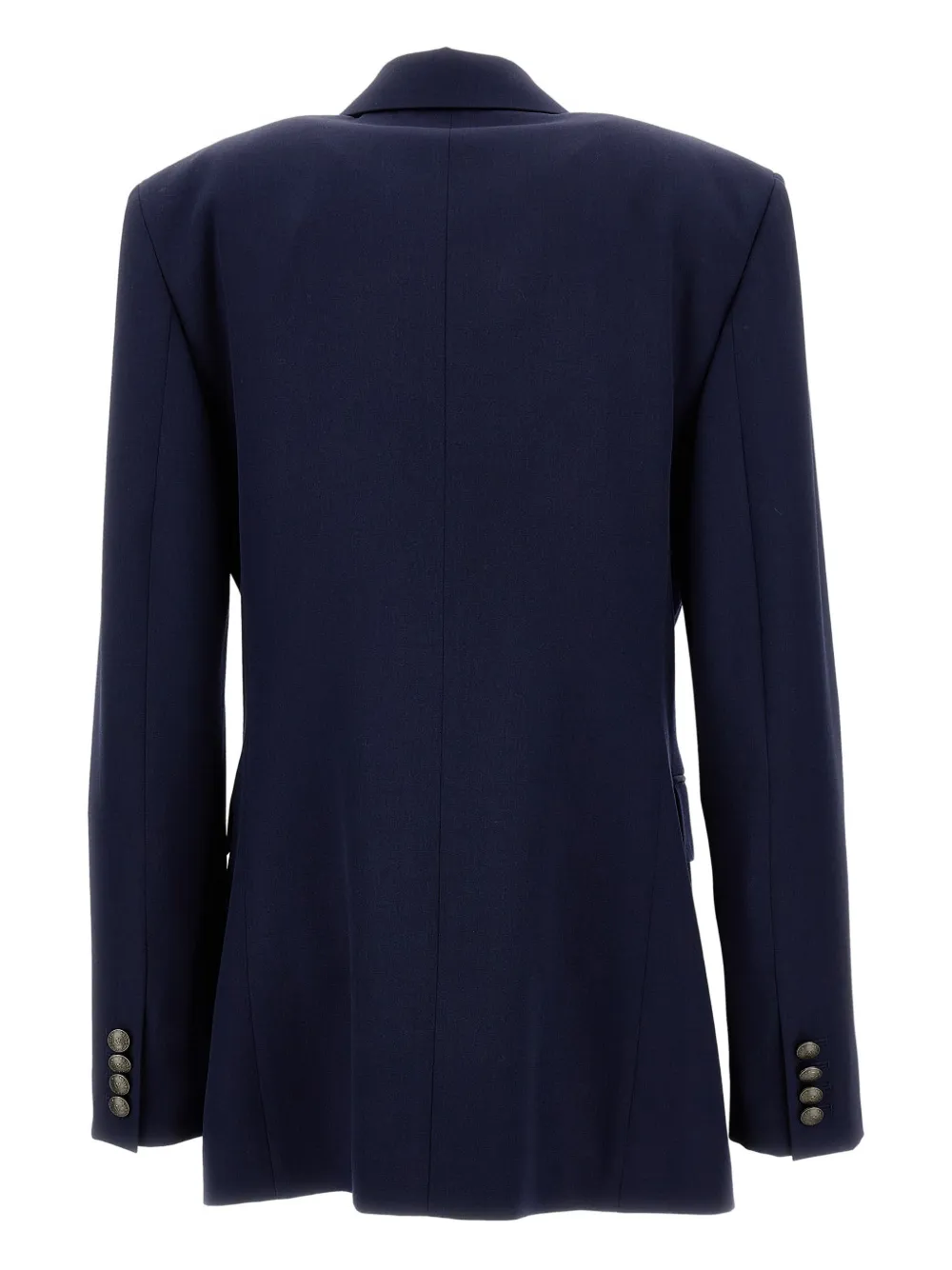 Ralph Lauren Double Breasted Structured Blazer In Blue