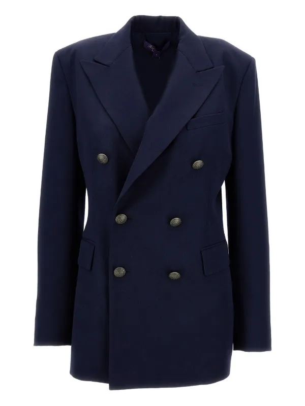Ralph Lauren Collection Double-breasted Blazer in Blue