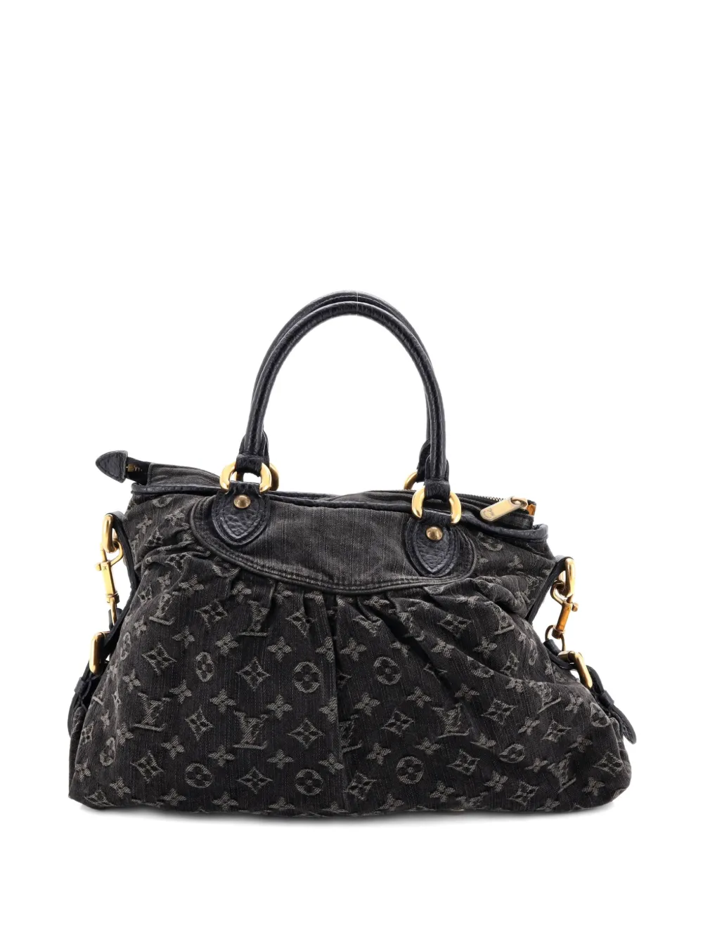 LOUIS VUITTON Pre-owned Neo Cabby Handbag Denim Mm Tote Bag In Black