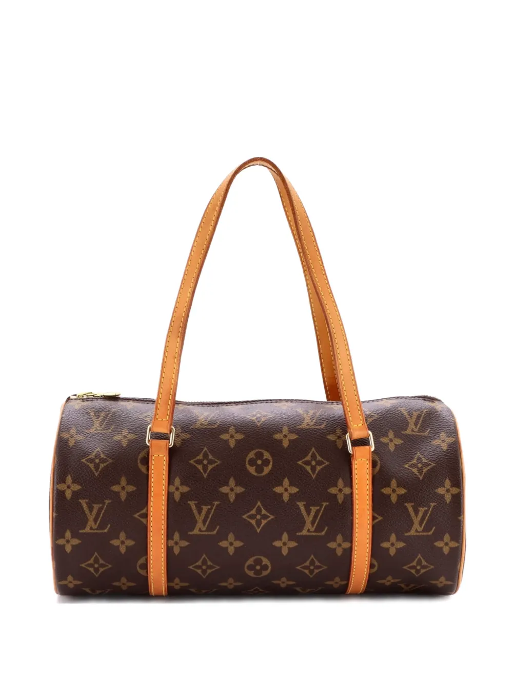 Pre-owned Louis Vuitton Papillon Handbag Monogram Canvas 30 Shoulder Bag In Brown