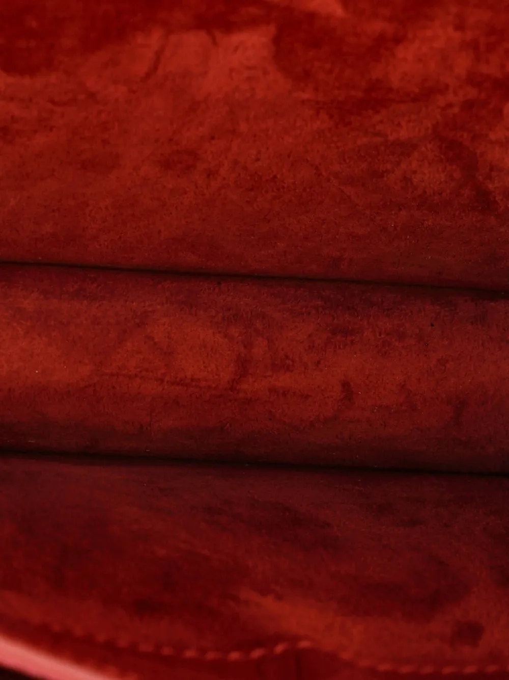 Pre-owned Saint Laurent Sunset Crocodile Embossed Leather Medium Crossbody Bag In Red