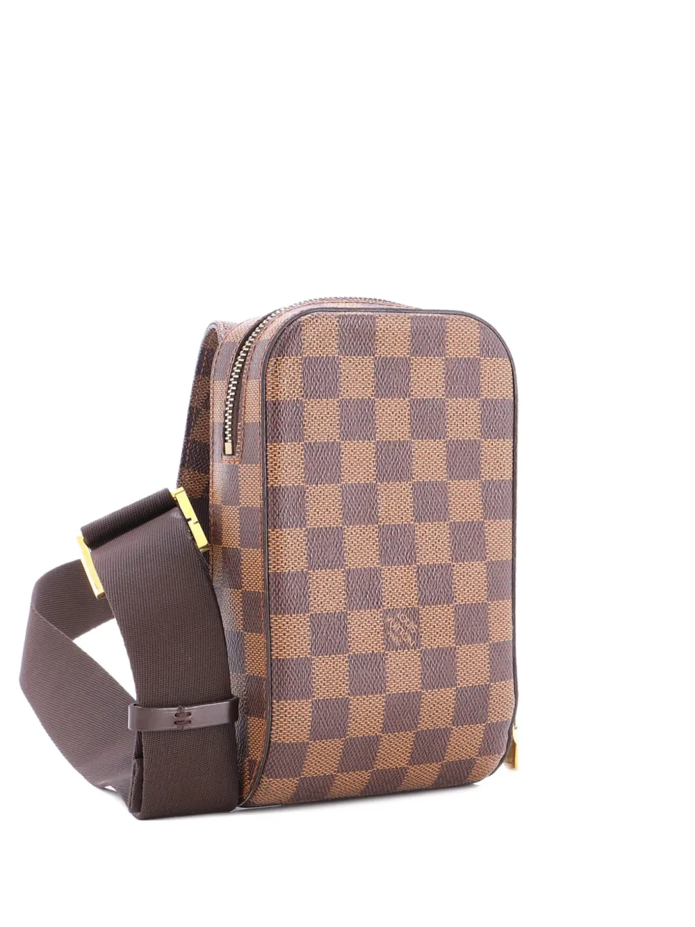 Pre-owned Louis Vuitton Geronimos Waist Bag Damier Belt Bag In Brown