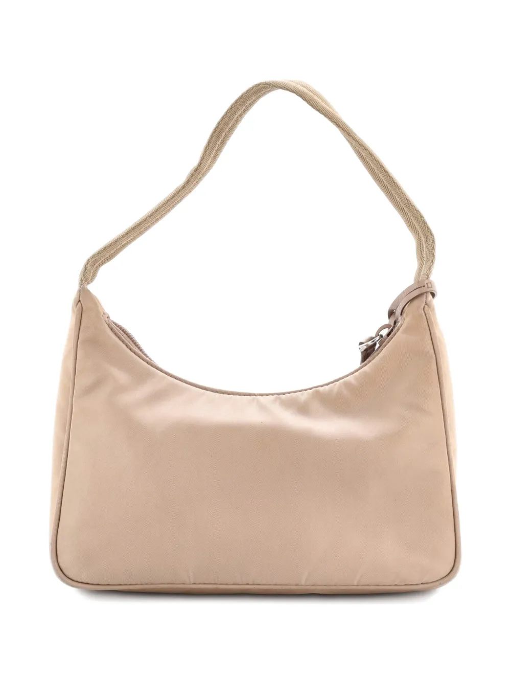 PRADA Pre-owned Re-edition 2000 Tessuto Mini Hobo Bag In Neutral