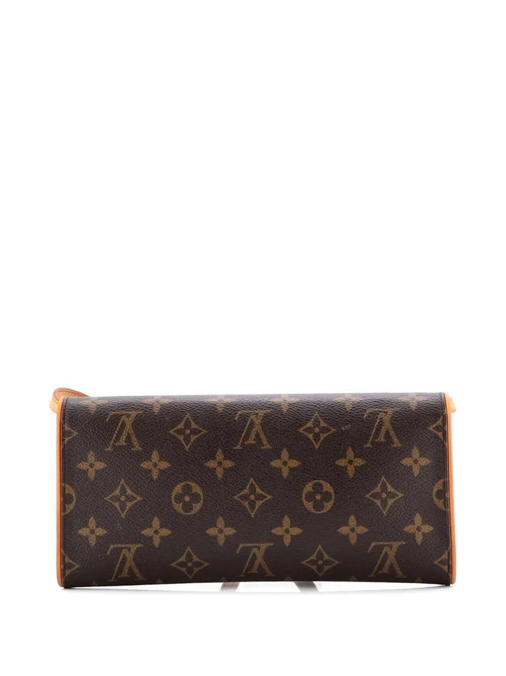 Pre-owned Louis Vuitton Twin Handbag Monogram Canvas Gm Crossbody Bag In Brown