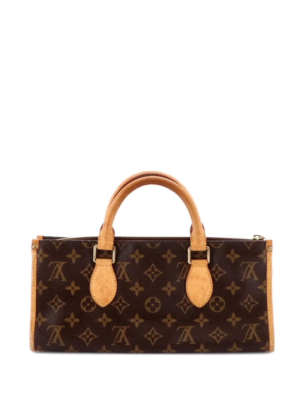 Pre-owned Louis Vuitton Popincourt Handle Bag Monogram Canvas Satchel In Brown