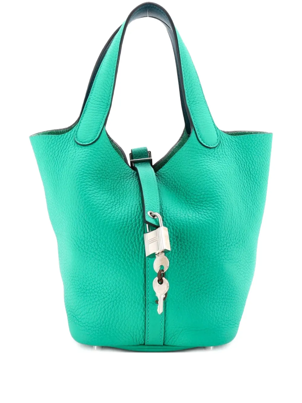 Hermès Pre-Owned Eclat Picotin Lock Bag Clemence with Swift PM bucket bag | Blue | Image 1