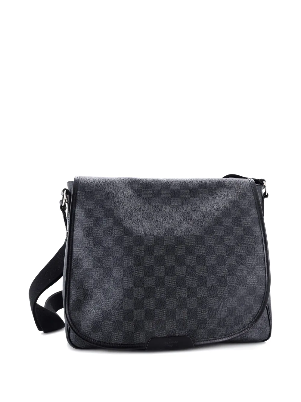 Pre-owned Louis Vuitton Daniel Messenger Bag Damier Graphite Mm Crossbody Bag In Black