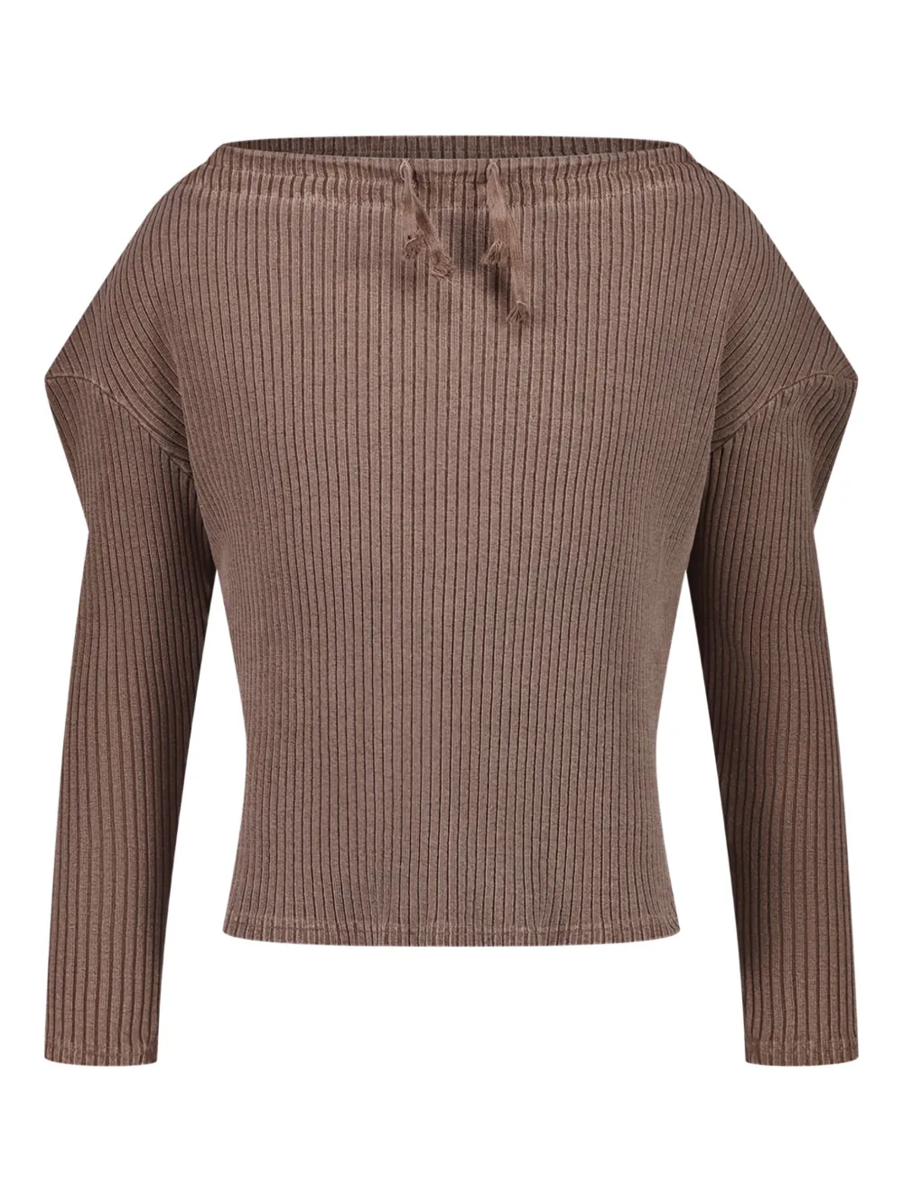 LUEDER Gambeson ribbed long-sleeved sweater | Brown | Image 1