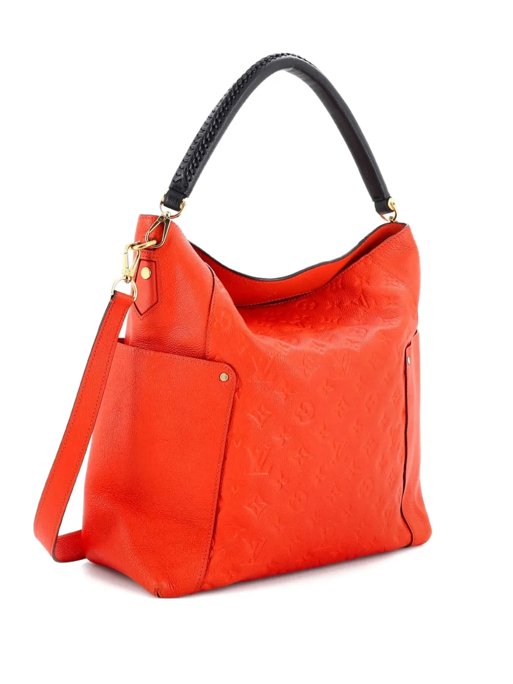 Louis Vuitton Pre-Owned Bagatelle Monogram Empreinte Leather hobo bag - Arancione
