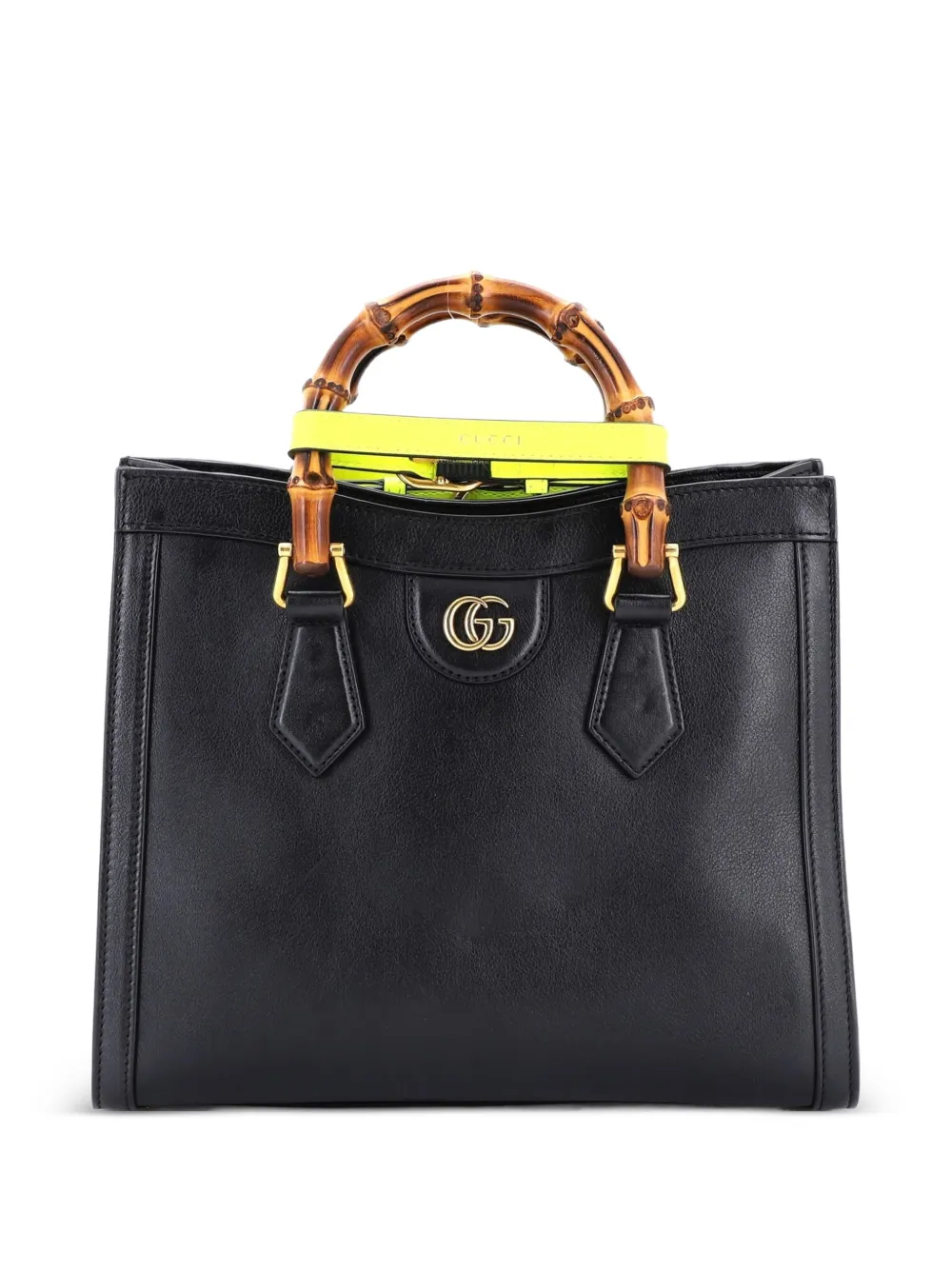 Gucci Pre-Owned Diana NM Bamboo Handle Leather Small tote bag - Nero