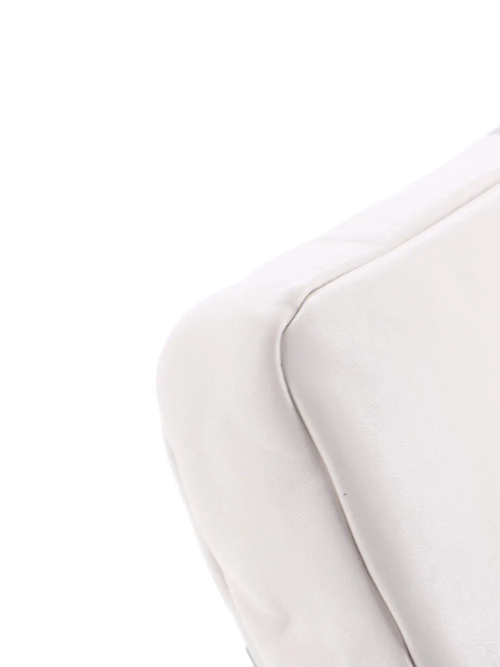 Pre-owned Prada Padded Phone Holder Nappa Leather Crossbody Bag In White