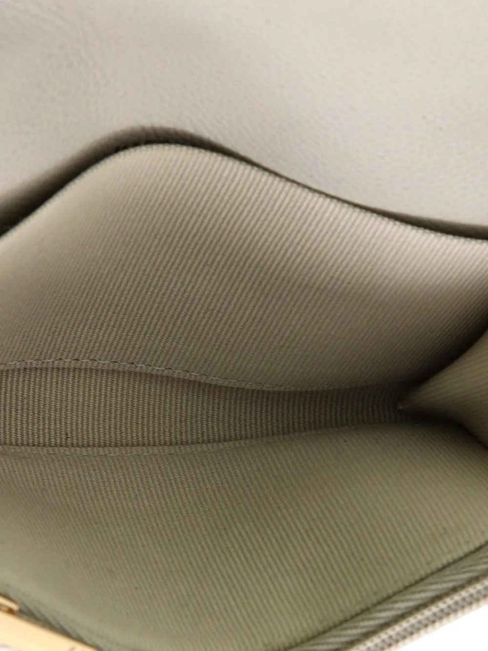 CHANEL Pre-owned Classic Flap Case Quilted Caviar Card Holder In Gray