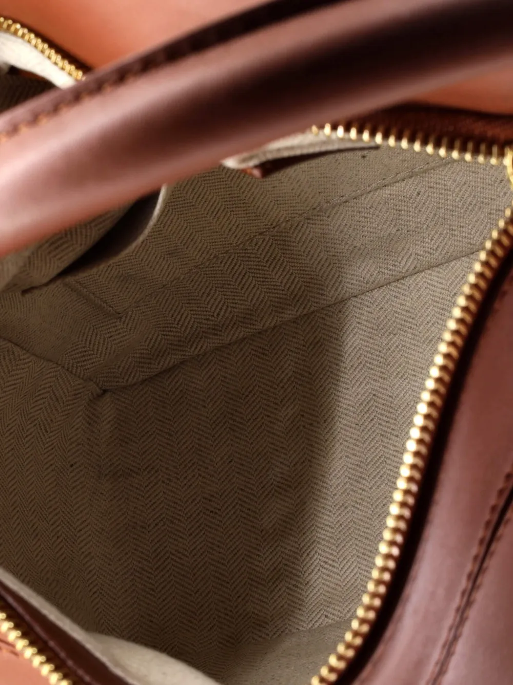 Pre-owned Loewe Howl's Moving Castle Puzzle Bag Inlaid Leather Small Satchel In Brown