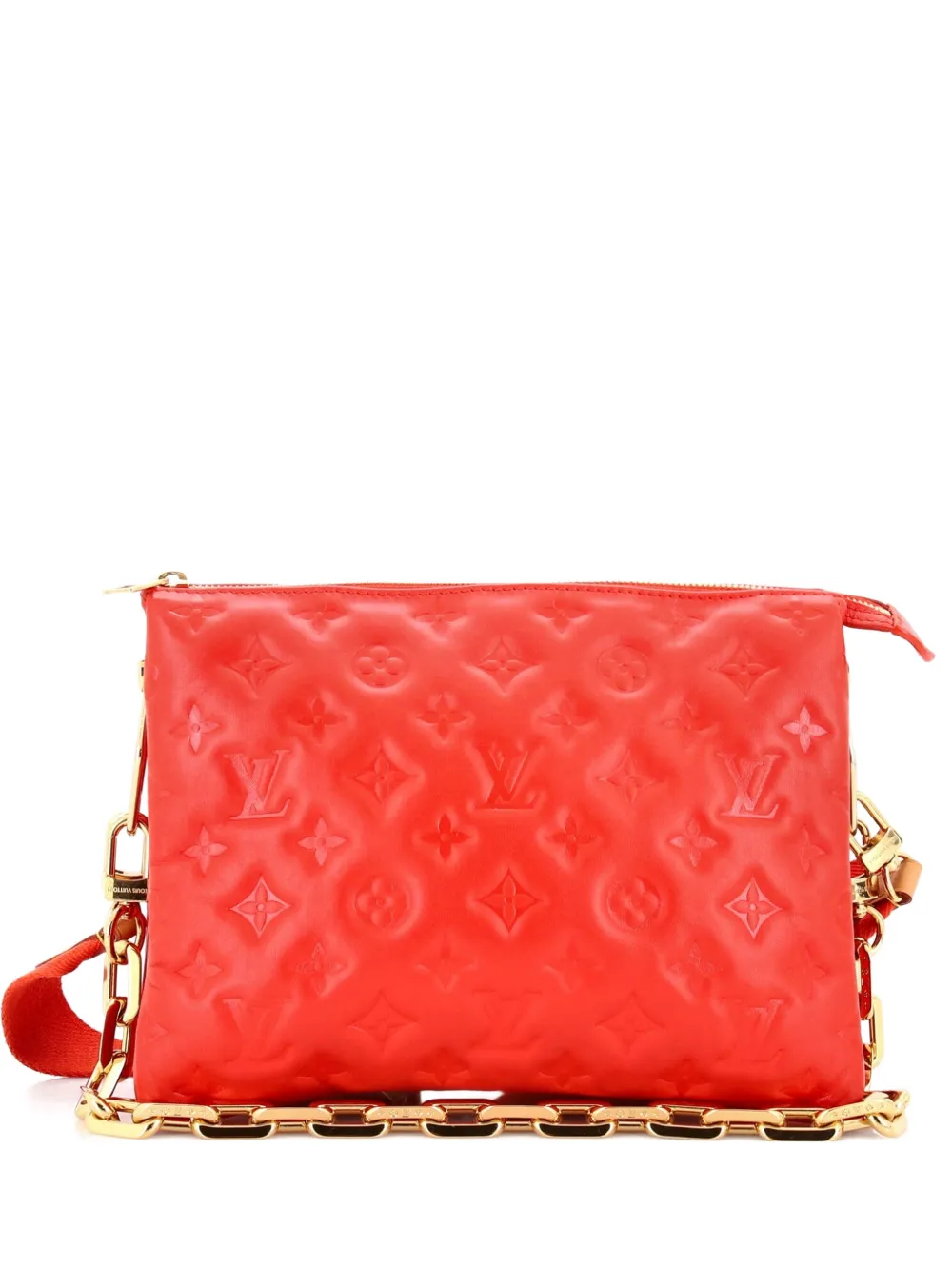 Louis Vuitton Pre-Owned Coussin Bag Monogram Embossed Lambskin PM crossbody bag - Red