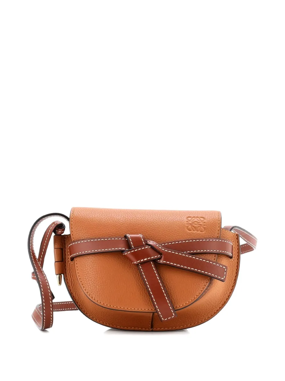 Loewe Pre-Owned Gate Shoulder Bag Leather Mini crossbody bag - Brown