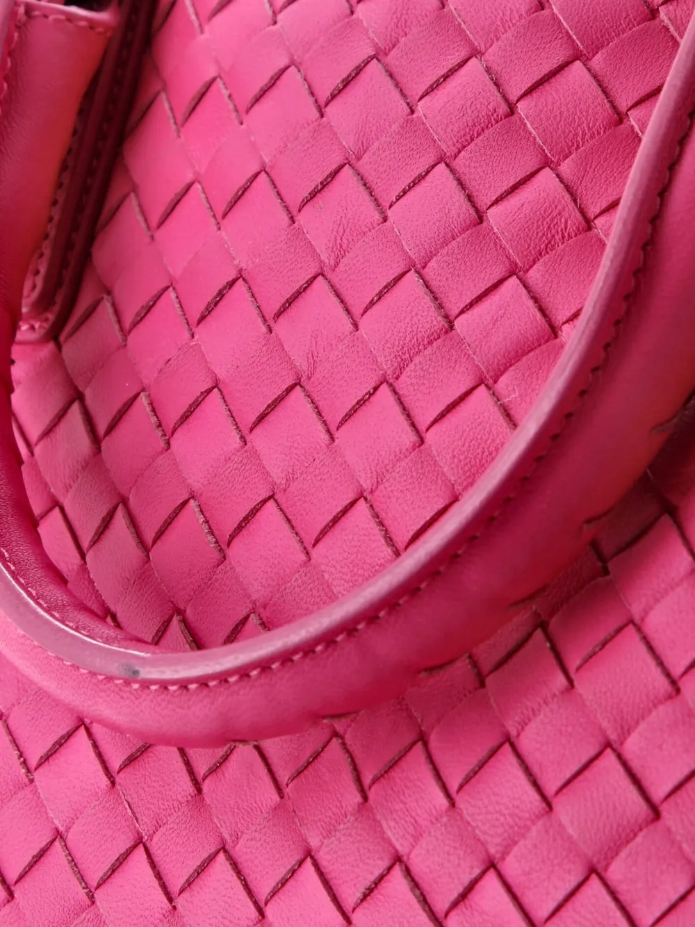 BOTTEGA VENETA Pre-owned Convertible Intrecciato Nappa Medium Satchel In Pink