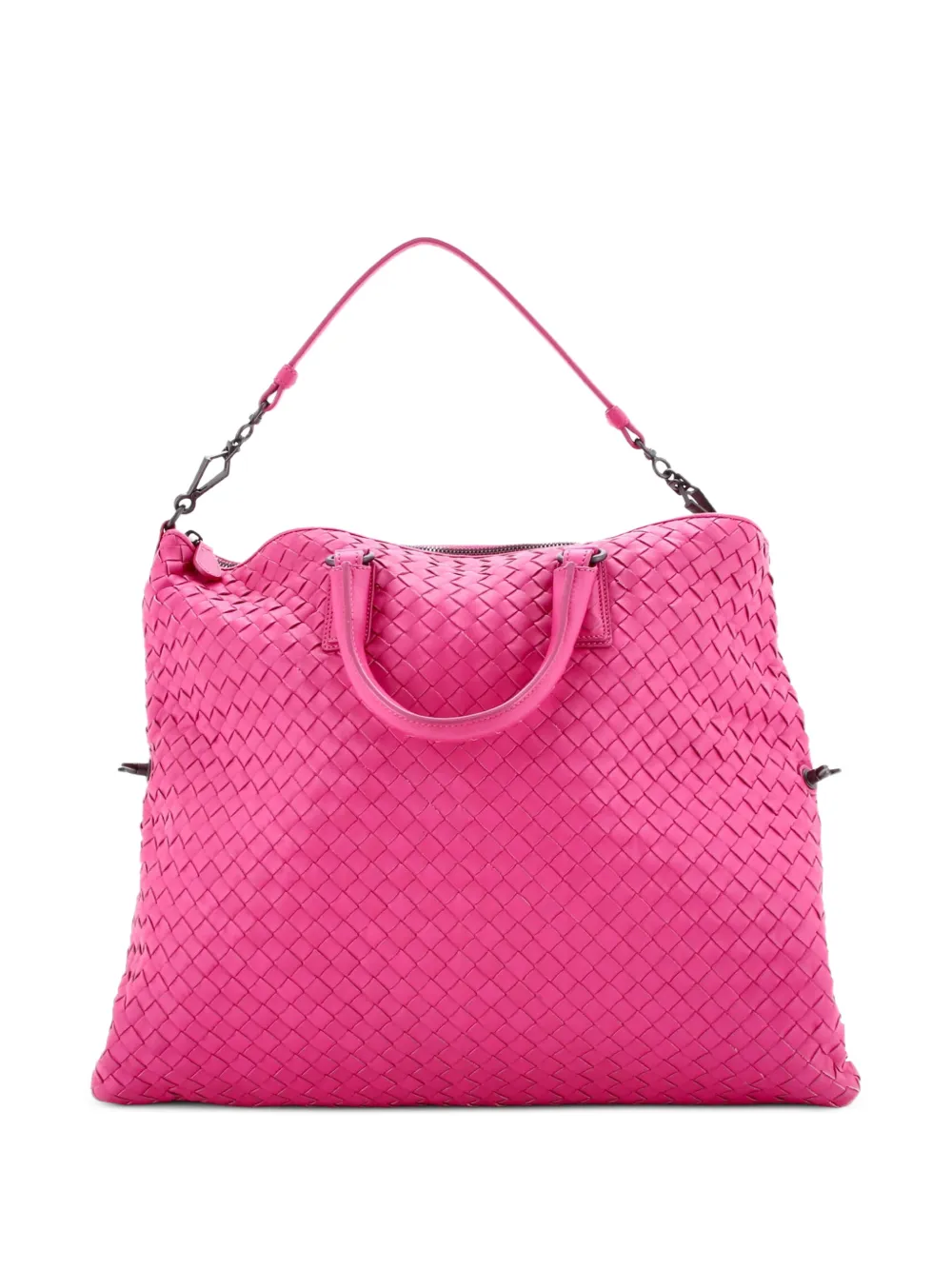 Bottega Veneta Pre-Owned Convertible Intrecciato Nappa Medium satchel - Rosa