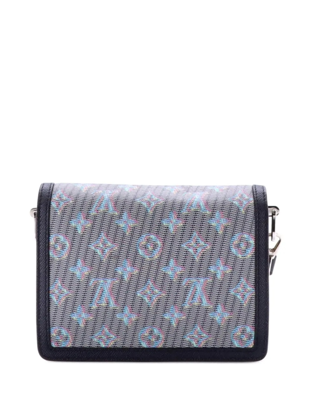 LOUIS VUITTON Pre-owned Dauphine Shoulder Bag Damier Monogram Lv Pop Canvas Mini Crossbody Bag In Blue