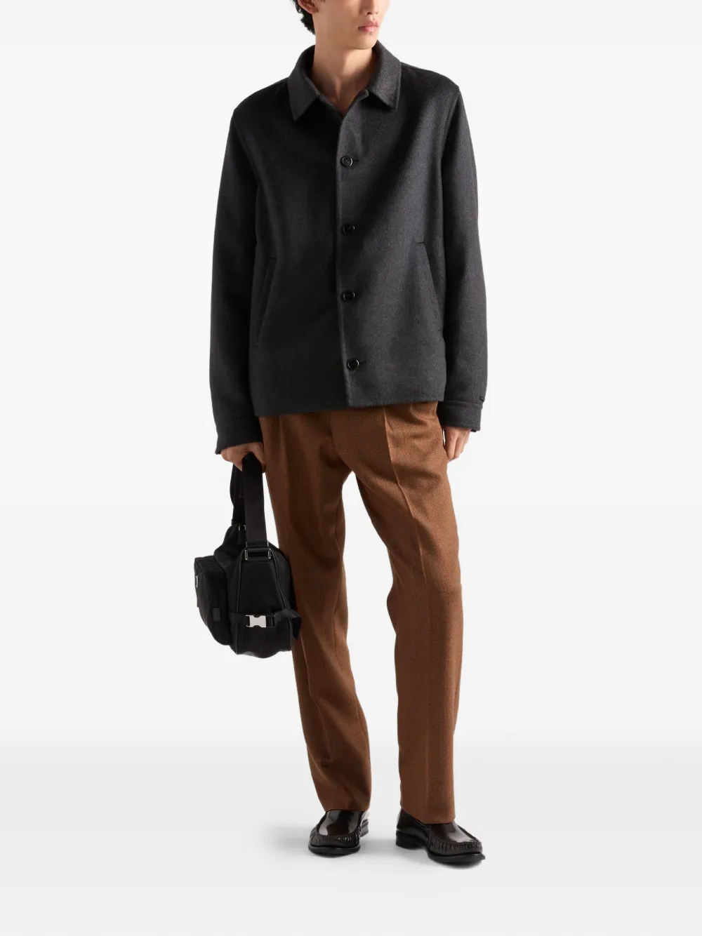 Prada button double knit jacket | Down Jackets | Image 2