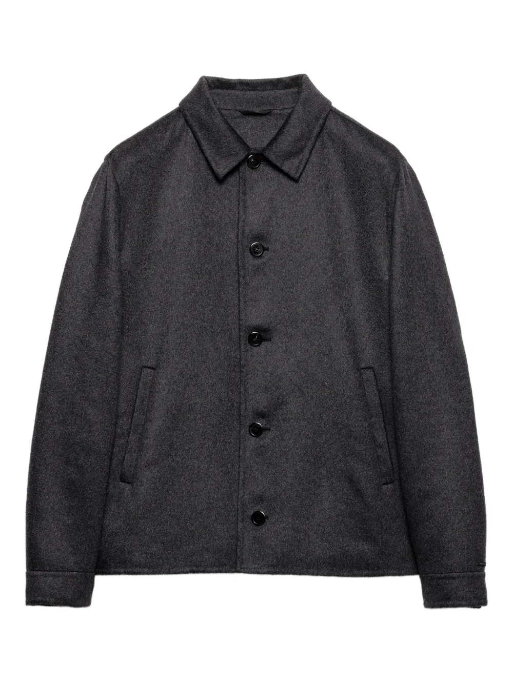Prada button double knit jacket | Grey | Image 1