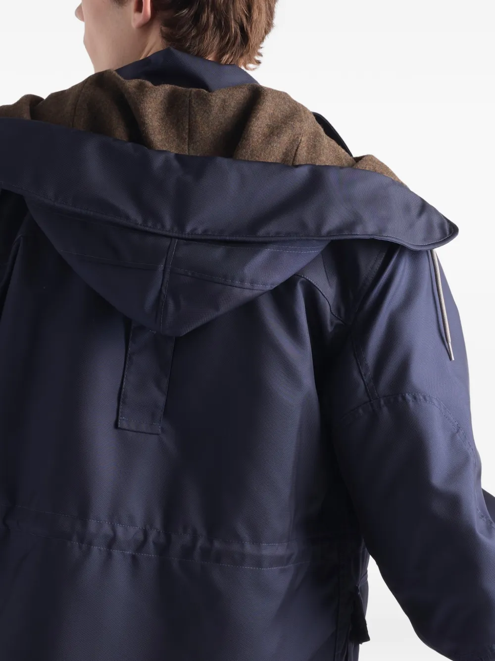 Prada Jack met capuchon Blauw