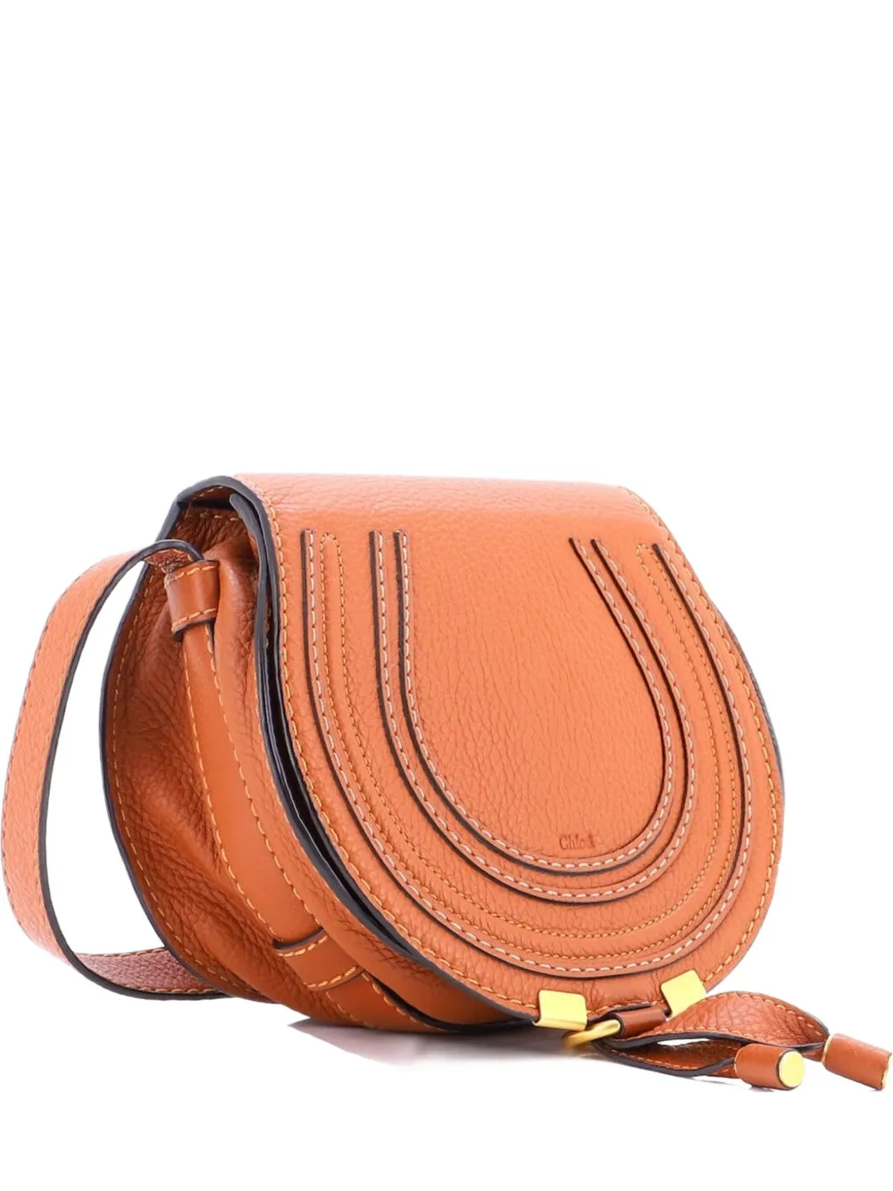 Chloé Pre-Owned Marcie Leather Mini crossbody bag - Marrone