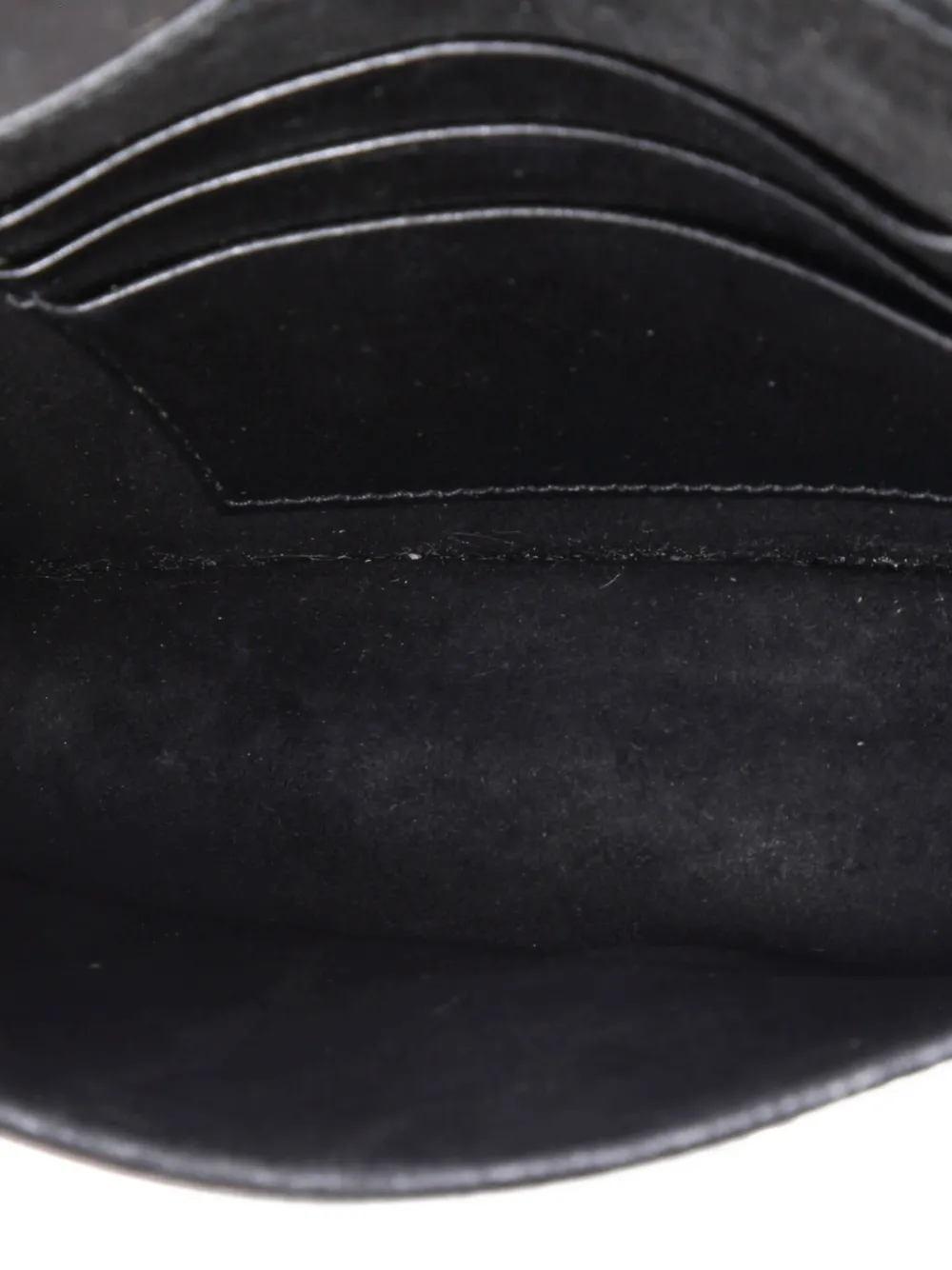 Pre-owned Dior Ama Chain Flap Clutch Studded Patent Crossbody Bag In Black