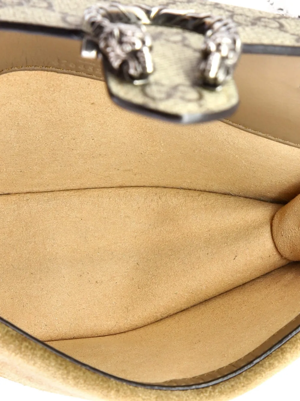 GUCCI Pre-owned Dionysus Bag Gg Coated Canvas Super Mini Crossbody Bag In Brown