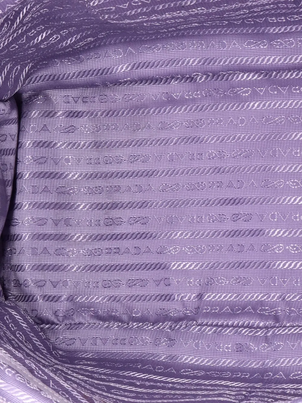 Pre-owned Prada Double Zip Lux Saffiano Leather Medium Tote Bag In Purple