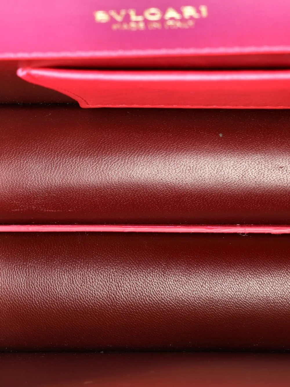 Pre-owned Bvlgari Serpenti Forever Maxi Chain Leather Small Crossbody Bag In Pink