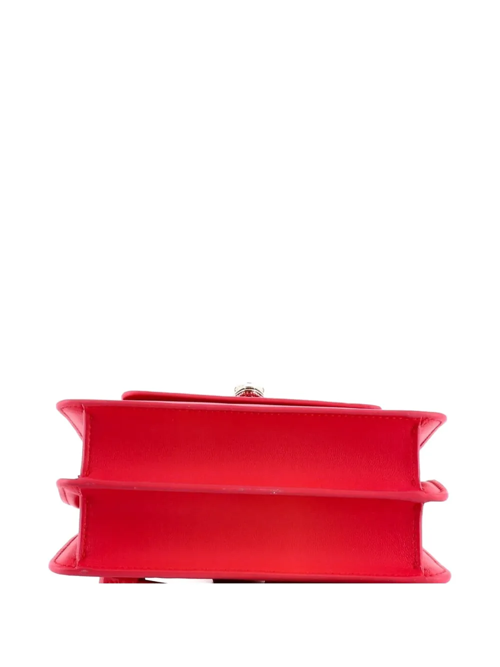 Pre-owned Bvlgari Serpenti Forever Maxi Chain Leather Small Crossbody Bag In Pink