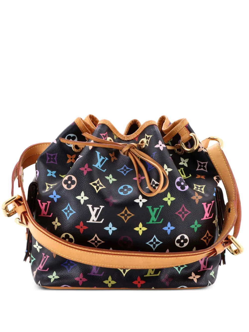 Louis Vuitton Pre-Owned Petit Noe Handbag Monogram Multicolor bucket bag - Nero