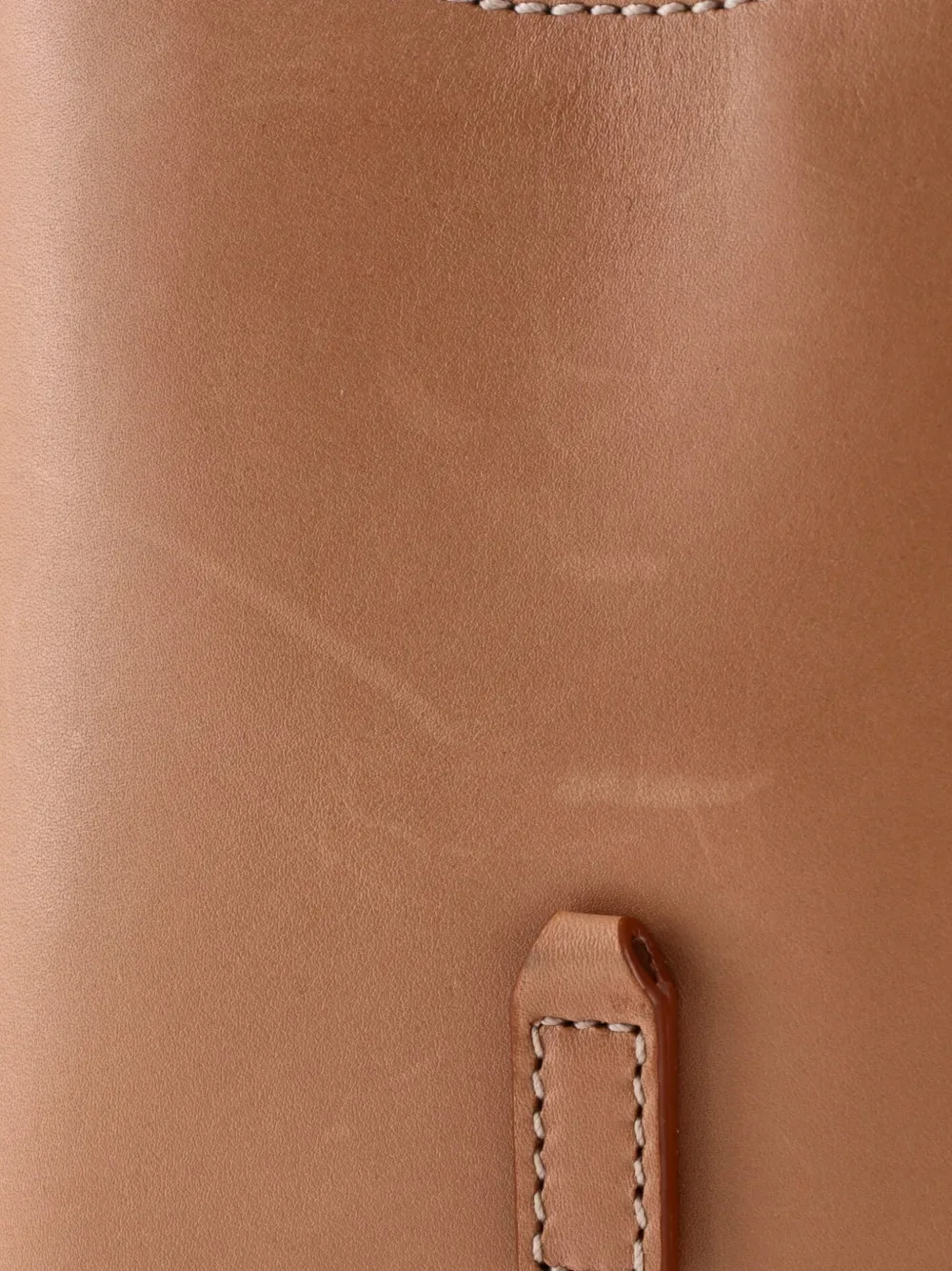 Pre-owned Saint Laurent Le 5 A 7 Vertical Shoulder Bag Leather Mini Crossbody Bag In Brown