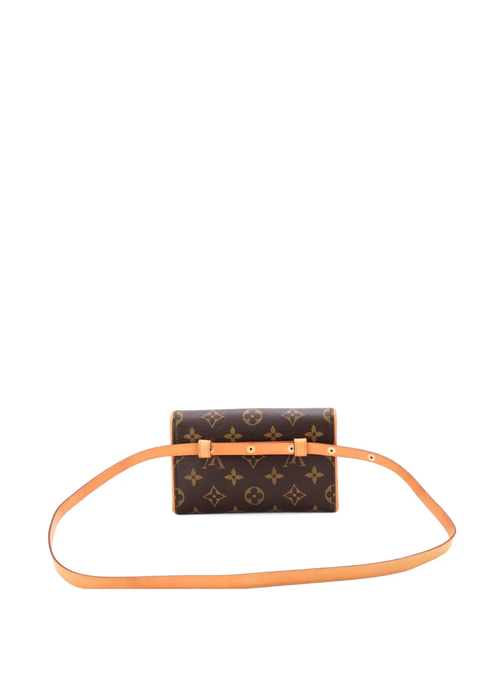 LOUIS VUITTON Pre-owned Florentine Waist Bag Monogram Canvas Belt Bag In Brown