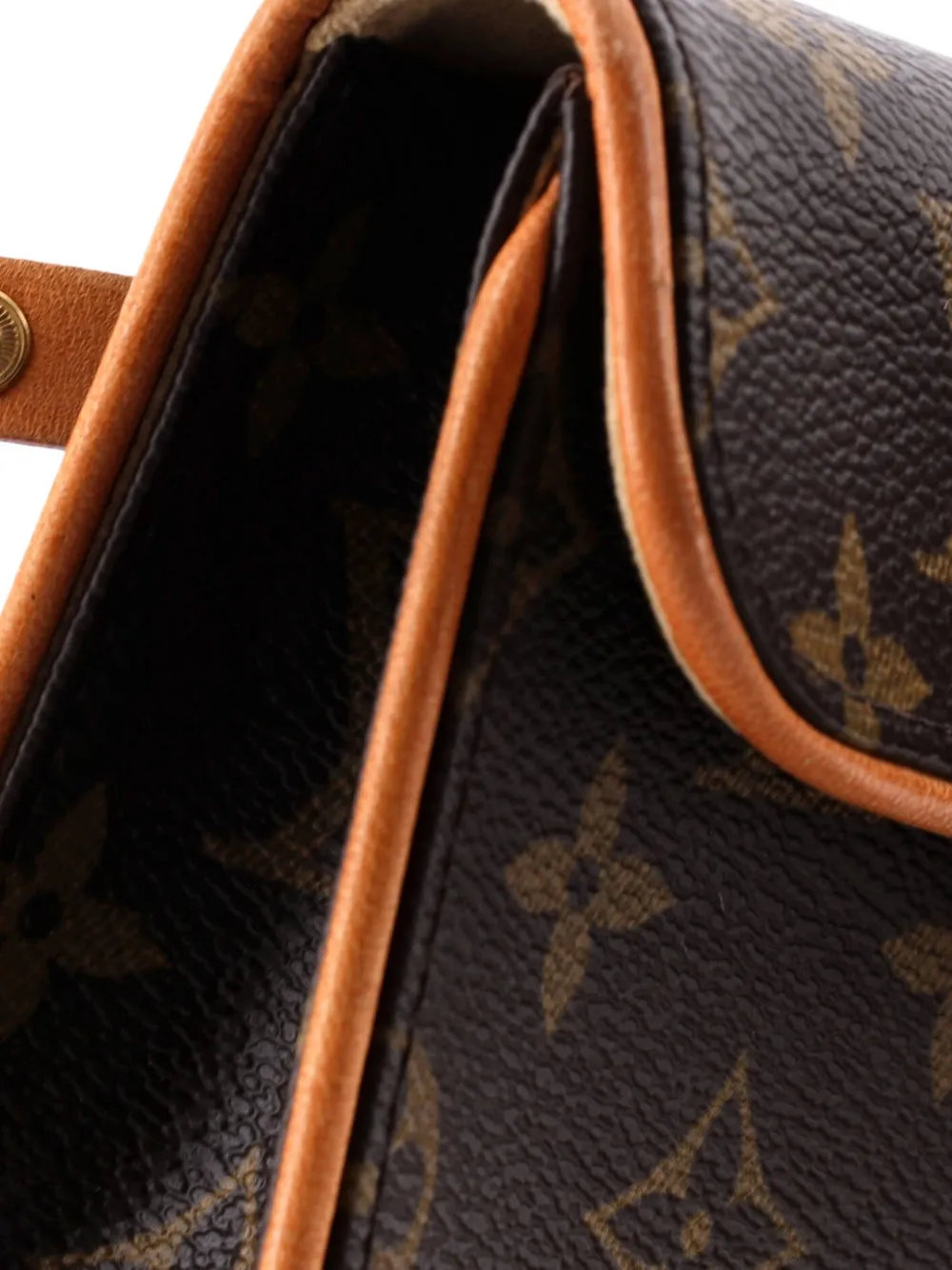 LOUIS VUITTON Pre-owned Florentine Waist Bag Monogram Canvas Belt Bag In Brown