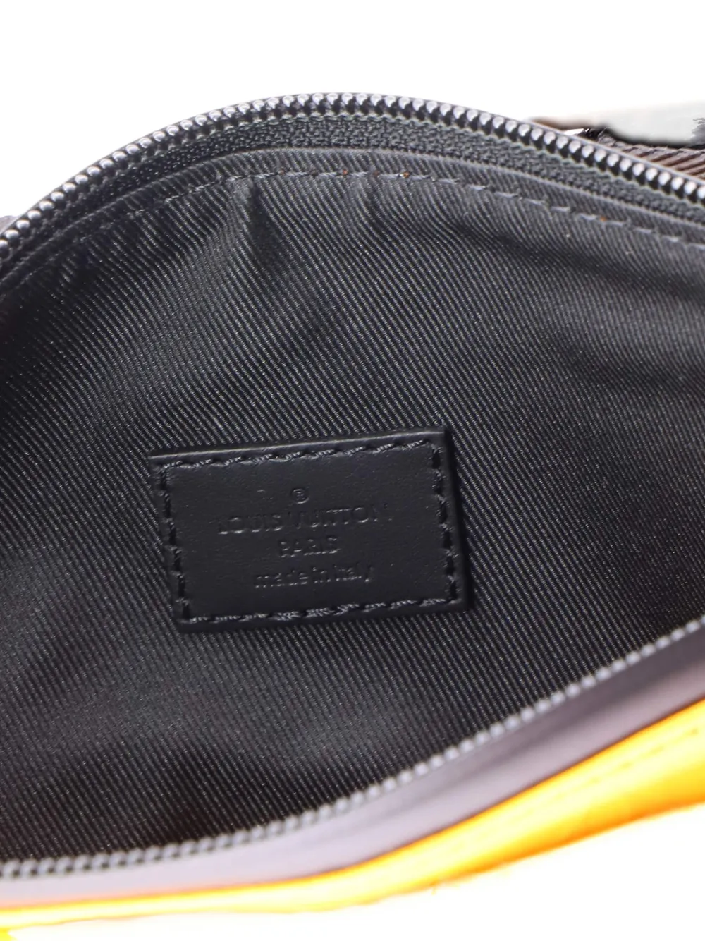 Pre-owned Louis Vuitton Slope Bumbag Monogram Storm Coated Canvas Belt Bag In Black