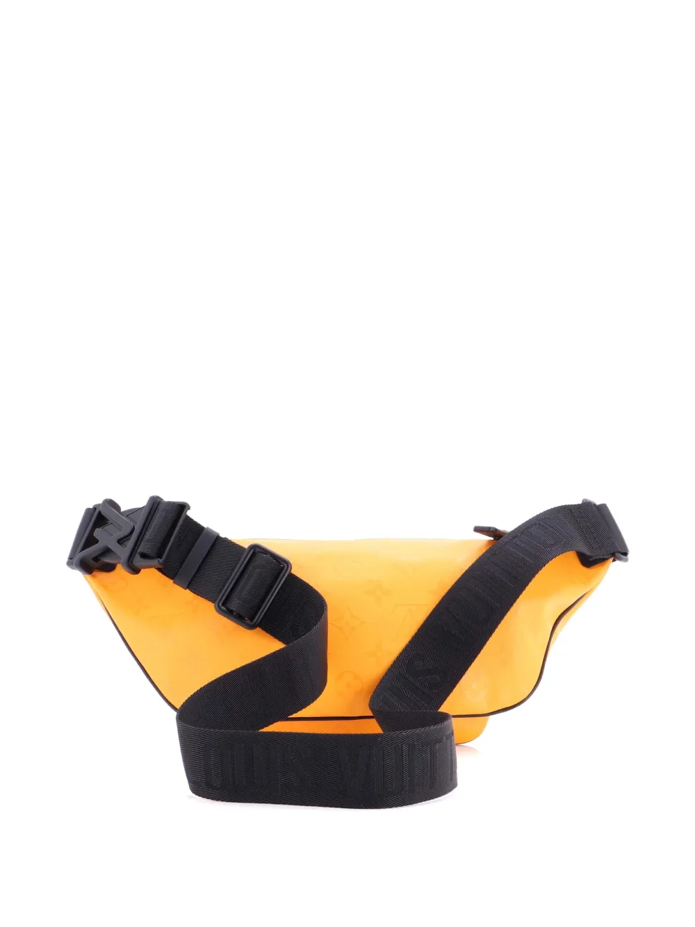 Pre-owned Louis Vuitton Slope Bumbag Monogram Storm Coated Canvas Belt Bag In Black