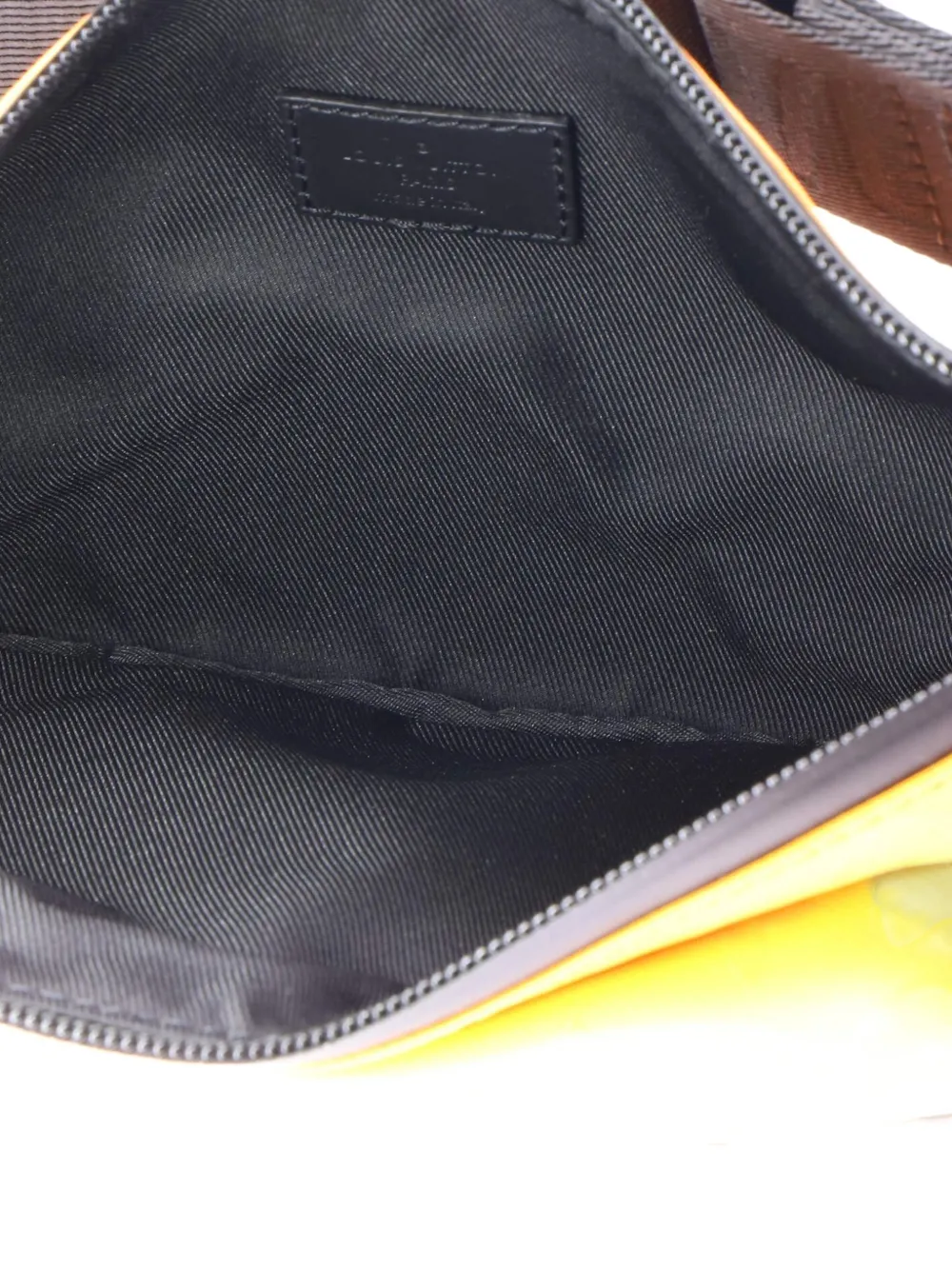 Pre-owned Louis Vuitton Slope Bumbag Monogram Storm Coated Canvas Belt Bag In Black