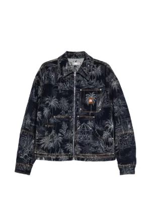AMIRI Chemist デニムジャケット | ブラック | FARFETCH JP