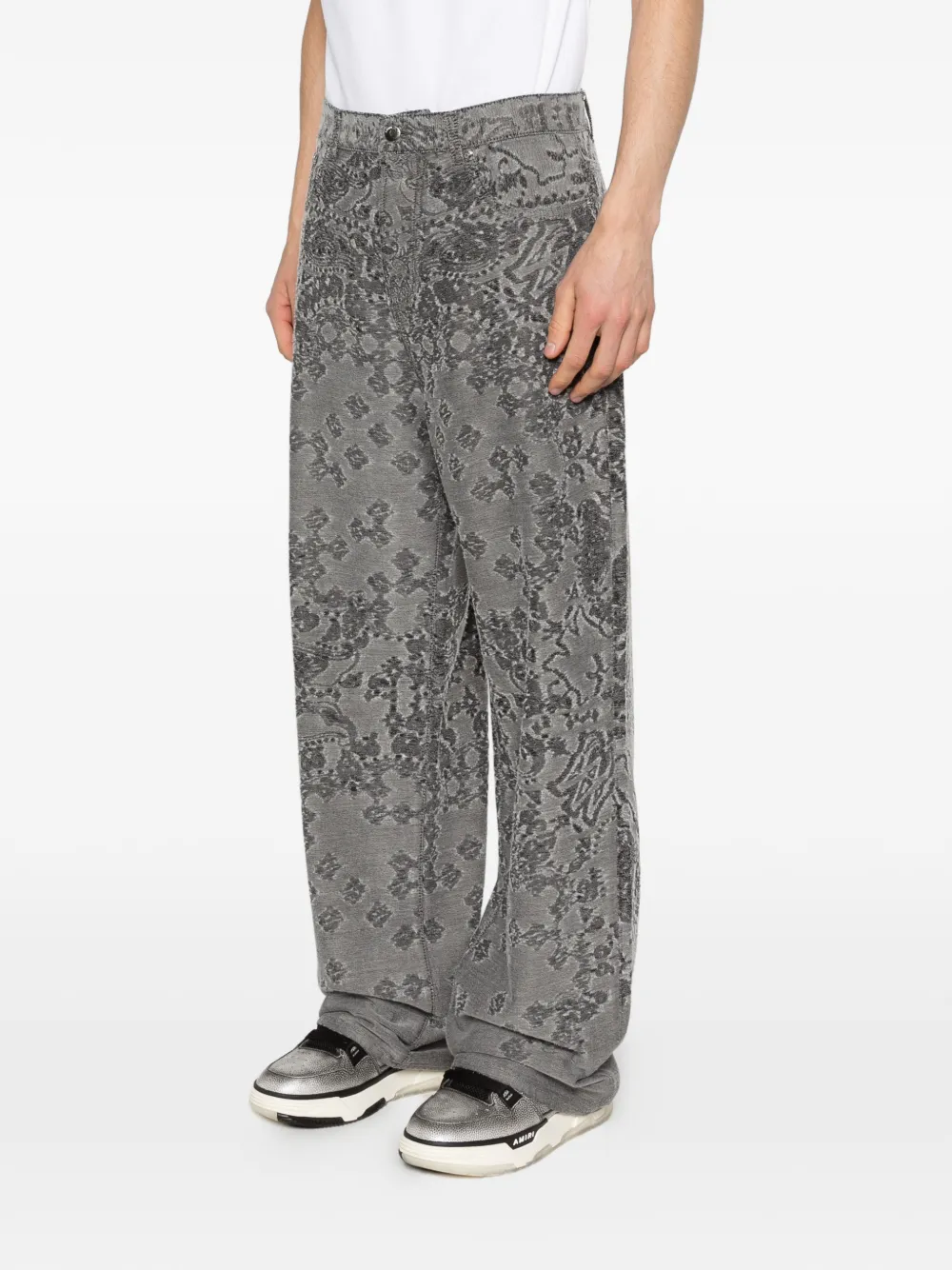 AMIRI Bandana baggy jeans Grijs