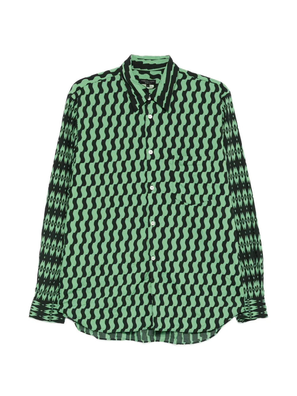 Comme des Garçons Homme Plus printed shirt - Verde