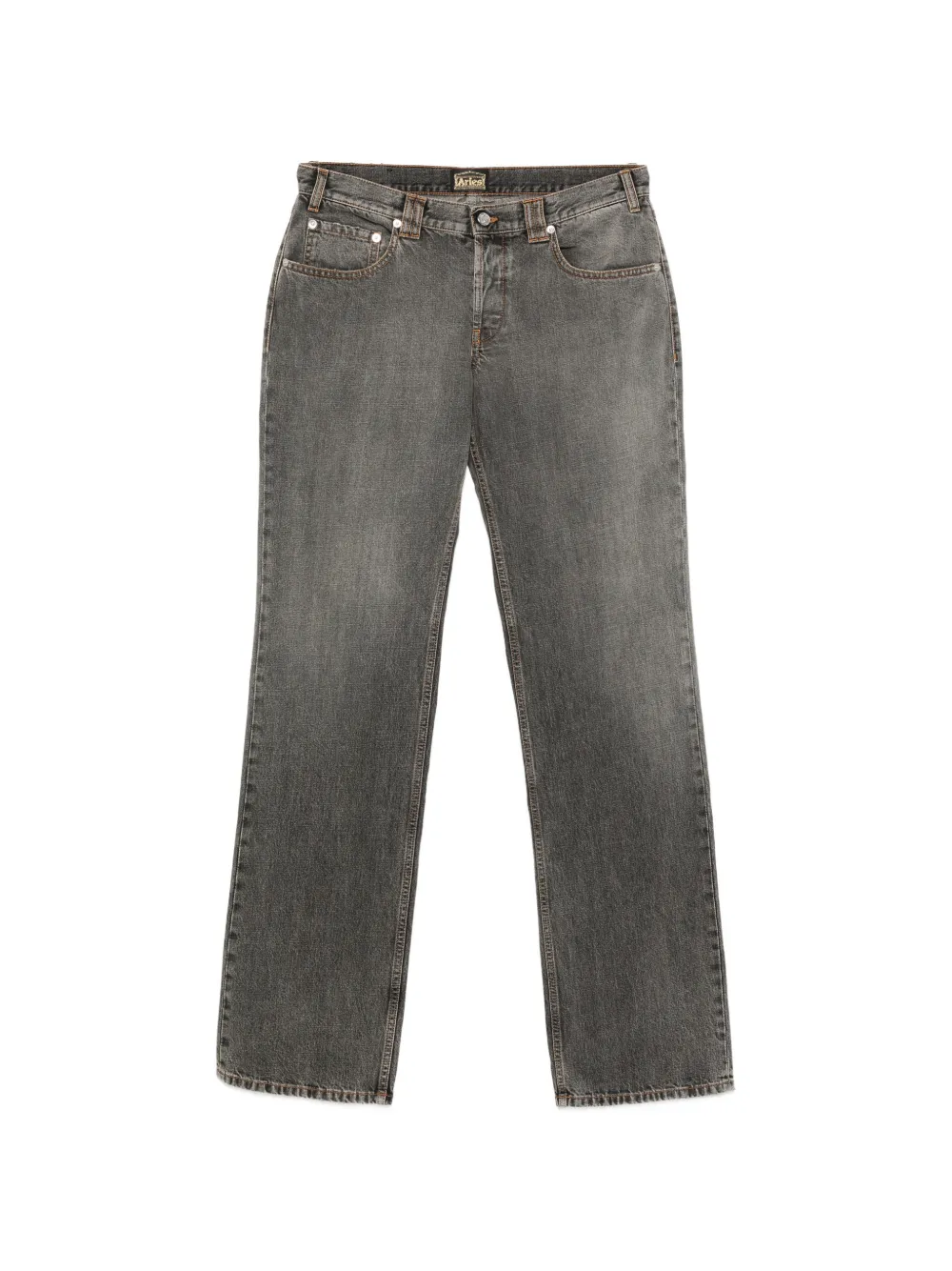 Aries Tyrone distressed low-rise jeans - Grigio