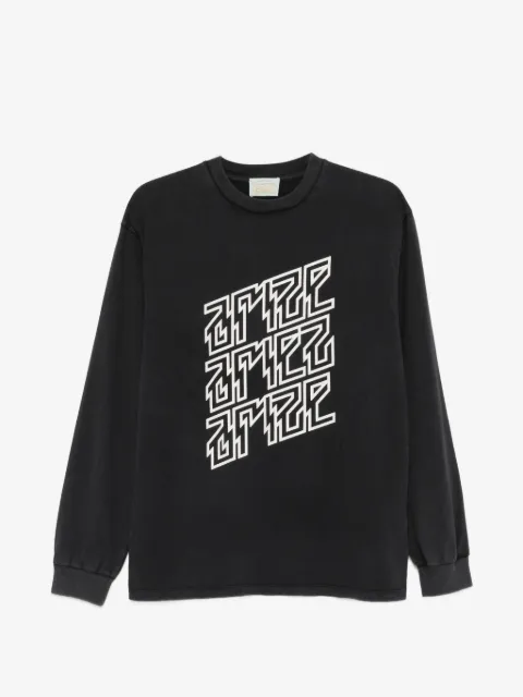 Aries Ariez Arize faded long-sleeve T-shirt