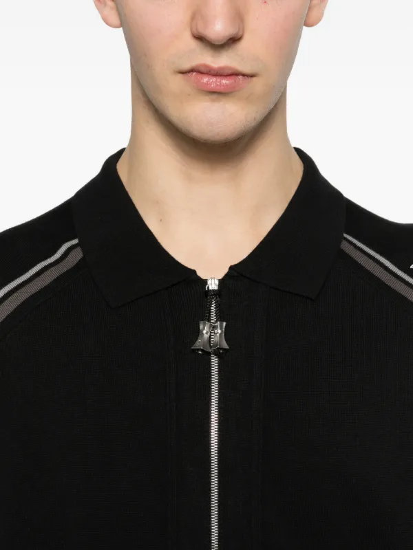 Kiko Kostadinov Kest Striped Cardigan | Black | FARFETCH