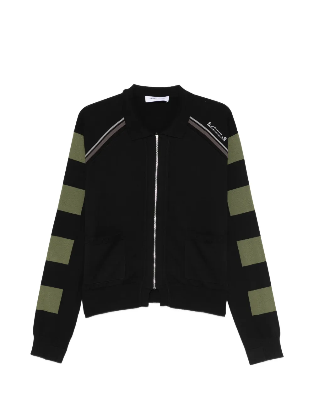 Kiko Kostadinov Kest striped cardigan - Nero