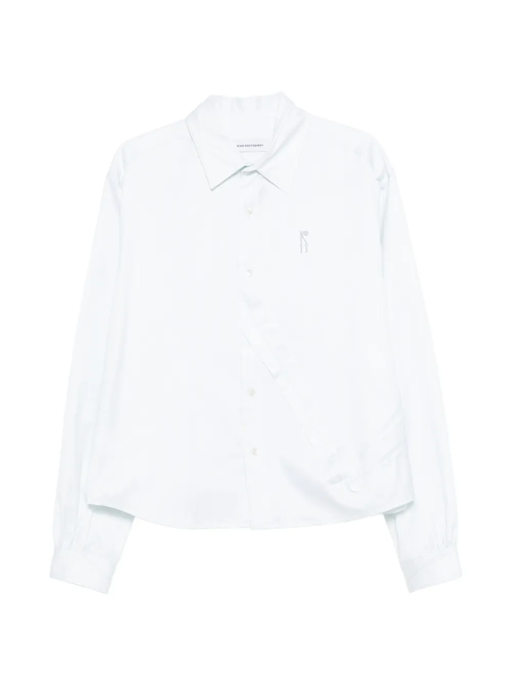 Kiko Kostadinov striped shirt - Bianco