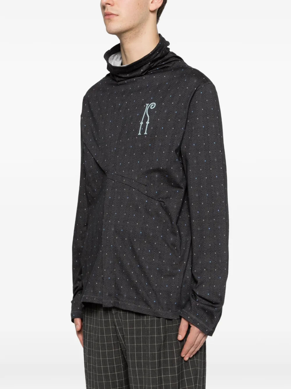 KIKO KOSTADINOV ロングTシャツ Kiko Kostadinov Ohne モックネック ロングTシャツ | ブラック