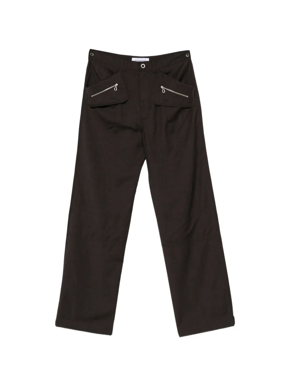 Kiko Kostadinov Komlo zipped wool trousers - Marrone