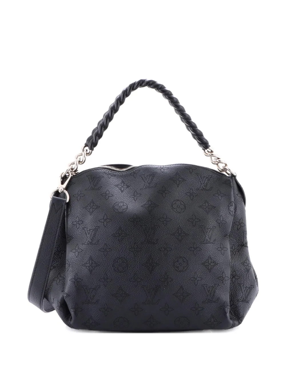 Louis Vuitton Pre-Owned Babylone Handbag Mahina Leather BB hobo bag - Nero
