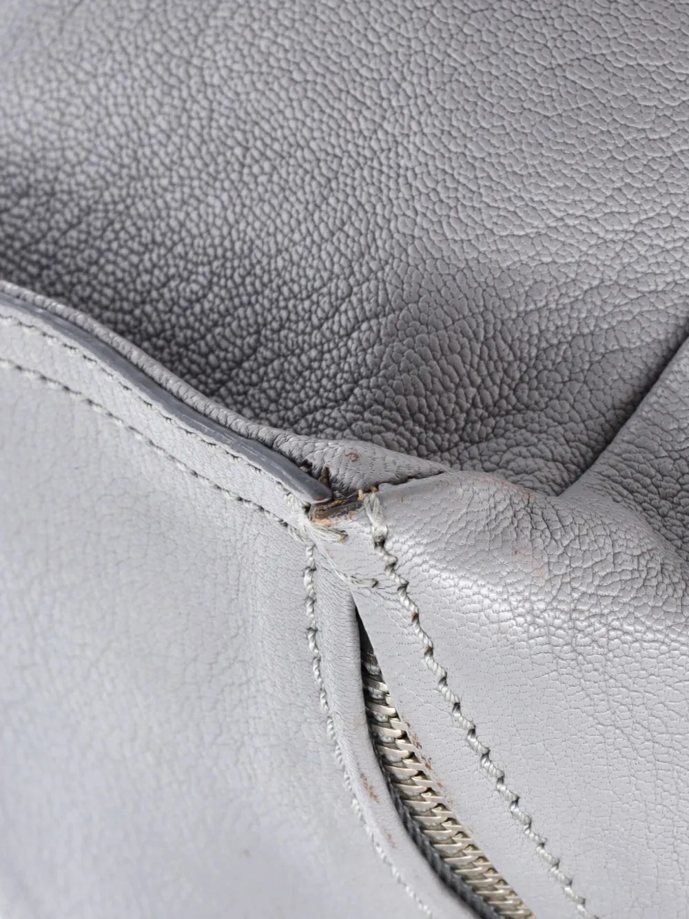 GIVENCHY Pre-owned Pandora Bag Leather Small Satchel In Gray